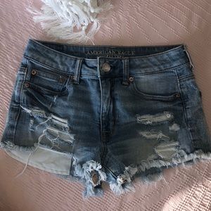 American Eagle High-Waisted Denim Shorts